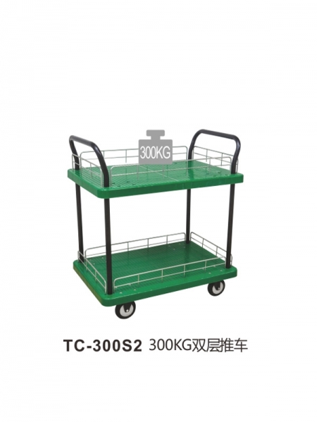 家用折叠手推车平板车铝合金静音搬运四轮拉货拖车小推车